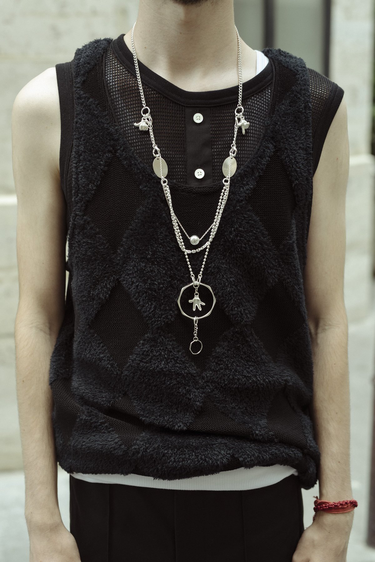 TAKAHIROMIYASHITA The Soloist. .925 Silver Chandelier Necklace Type 2 on Garmentory TAKAHIROMIYASHITA The Soloist. .925 Silver Chandelier Necklace Type 2 on Garmentory