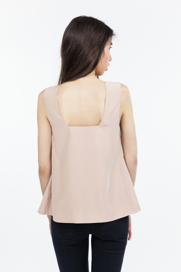 TY-LR The Luxe Silk Sleeveless Top - Sunsand TY-LR The Luxe Silk Sleeveless Top - Sunsand