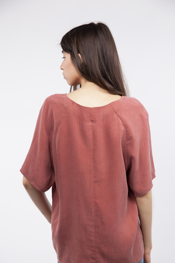 Just Female Orion Blouse - Marsala Red Just Female Orion Blouse - Marsala Red