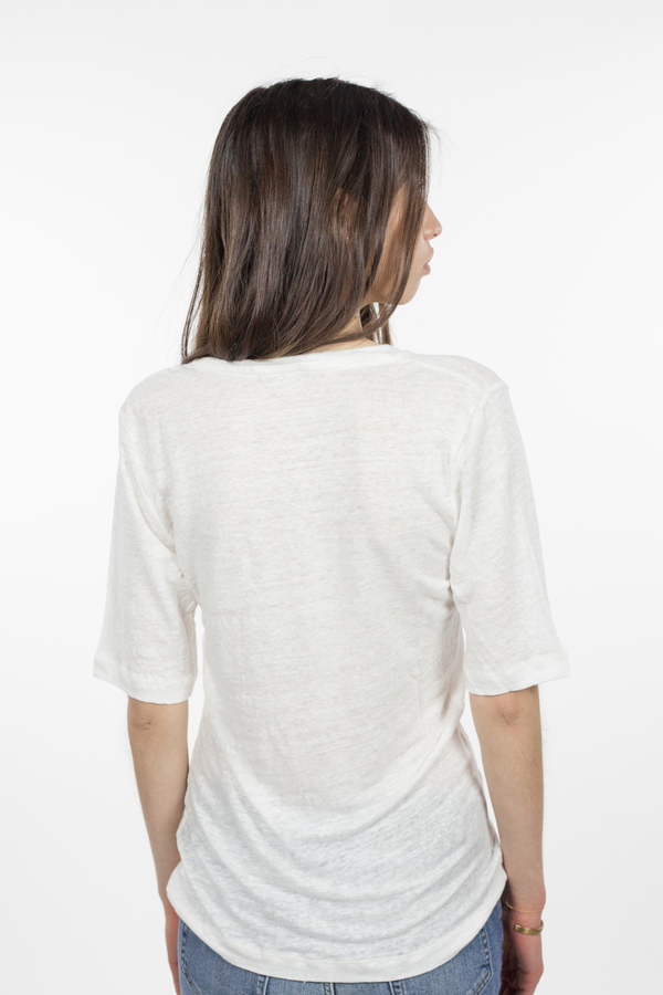 Emerson Fry Luxe Emerson Tee - White Linen Emerson Fry Luxe Emerson Tee - White Linen