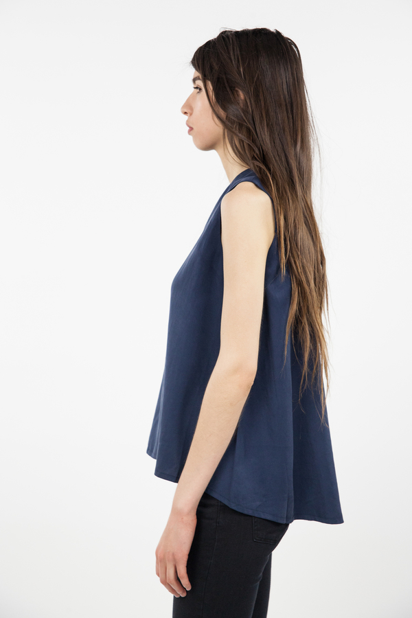 7115 by Szeki Sleeveless Tent Top - Navy 7115 by Szeki Sleeveless Tent Top - Navy