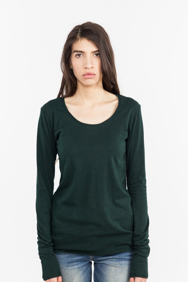 Kowtow Building Block Long Sleeve Top - Bottle Green Kowtow Building Block Long Sleeve Top - Bottle Green