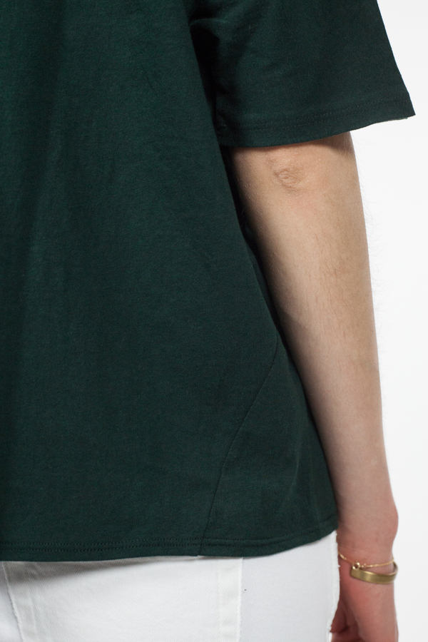 Kowtow Building Block Oversize Top - Bottle Green Kowtow Building Block Oversize Top - Bottle Green
