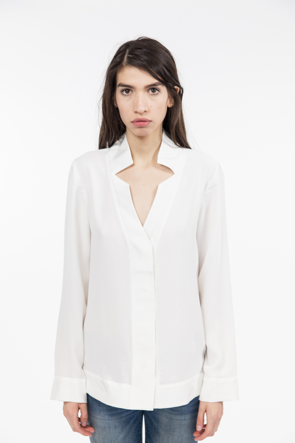 TY-LR The Luxe Silk Top - White TY-LR The Luxe Silk Top - White