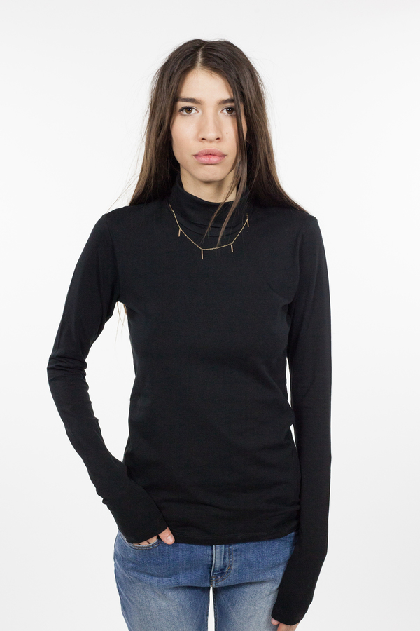 Kowtow Building Block Turtleneck Top - Black Kowtow Building Block Turtleneck Top - Black