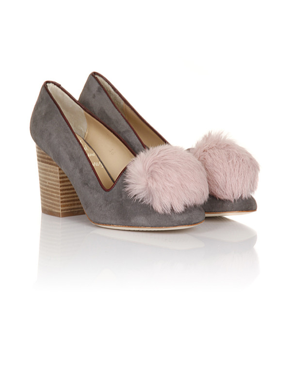 Minna Parikka - Alice Grey & Pink Suede Pump Minna Parikka - Alice Grey & Pink Suede Pump