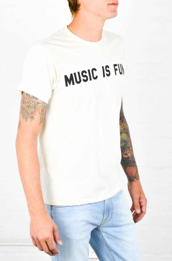 Men's 18 Waits 'Music Is Fun' Tee Men's 18 Waits 'Music Is Fun' Tee