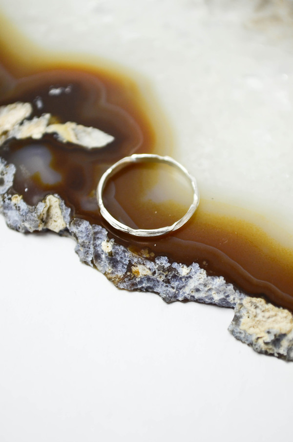 K/ller Silver Thin Scaled Ring K/ller Silver Thin Scaled Ring