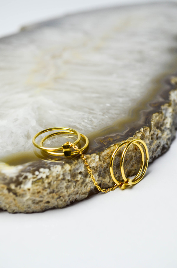 Maria Black Gold Quadruple Ring Maria Black Gold Quadruple Ring