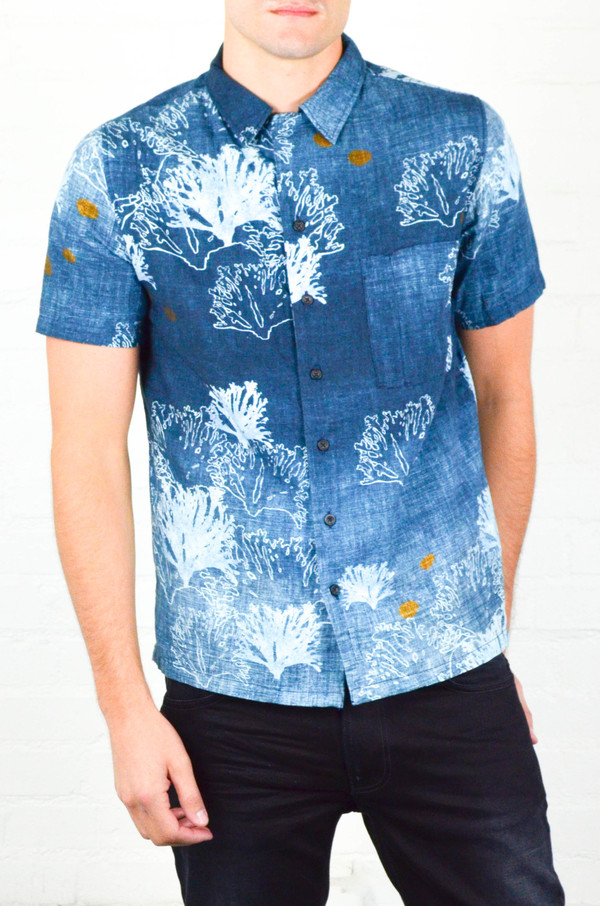 Men's Nudie Brandon Seaweed Shirt Men's Nudie Brandon Seaweed Shirt