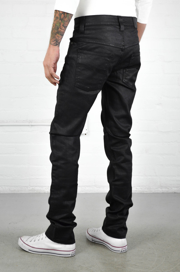 Men's Nudie Thin Finn Back 2 Black Men's Nudie Thin Finn Back 2 Black
