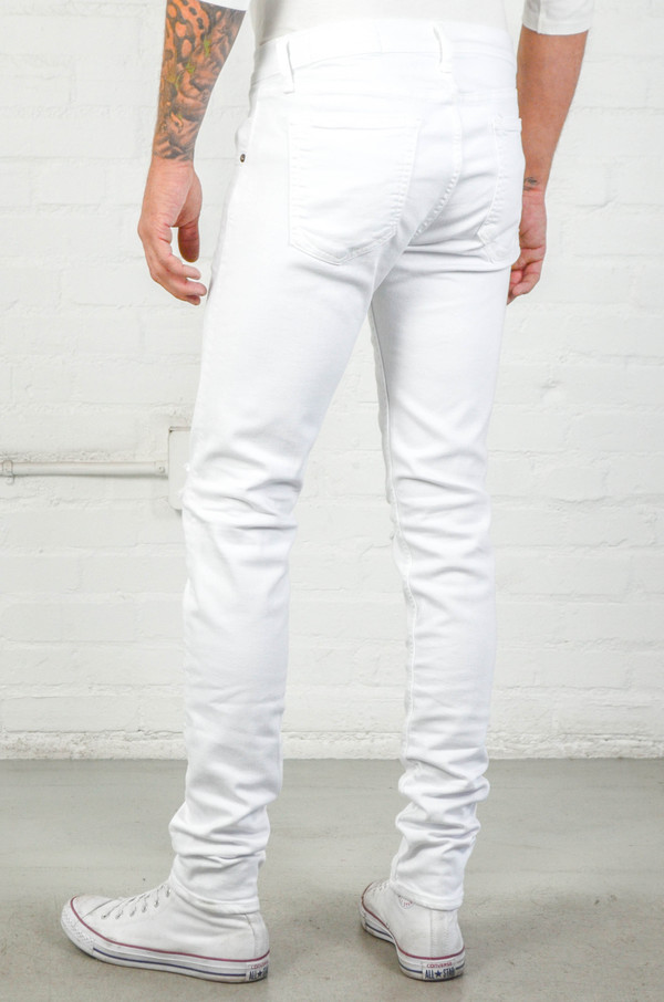 Men's Rag and Bone Aged White FIT 1 Men's Rag and Bone Aged White FIT 1