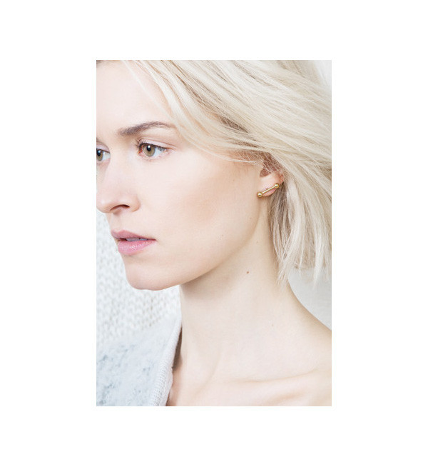 A Peace Treaty Gold Edda Earrings A Peace Treaty Gold Edda Earrings
