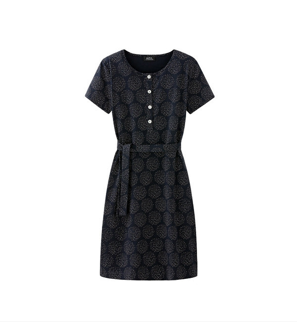 A.P.C. Navy Cherry Dress A.P.C. Navy Cherry Dress