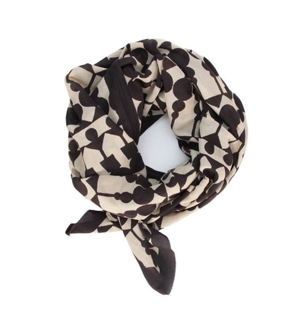 Block Shop Textiles Block Shop Black Finial Scarf Block Shop Textiles Block Shop Black Finial Scarf