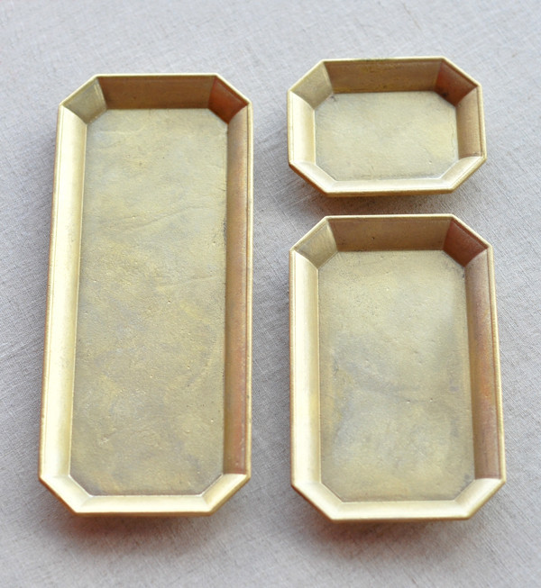 Futagami Small Brass Stationary Tray Futagami Small Brass Stationary Tray