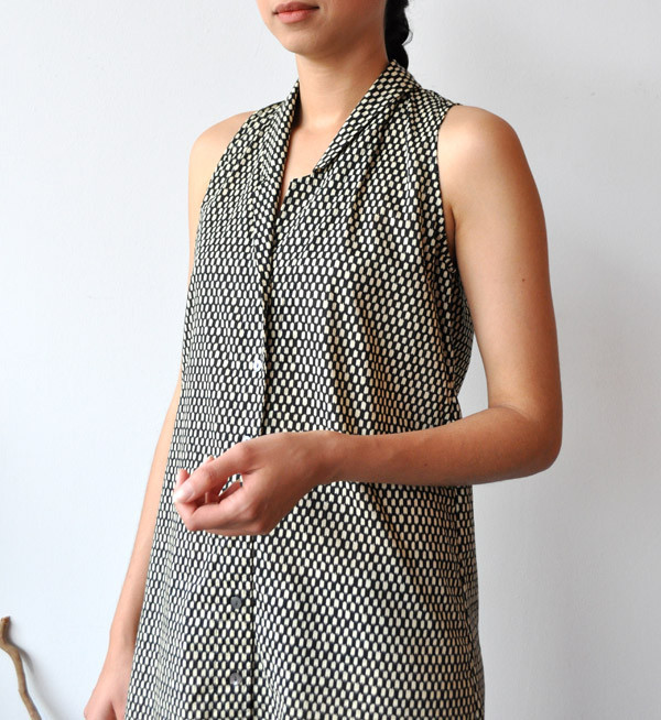 Ilana Kohn Black Checkers Eibel Dress Ilana Kohn Black Checkers Eibel Dress