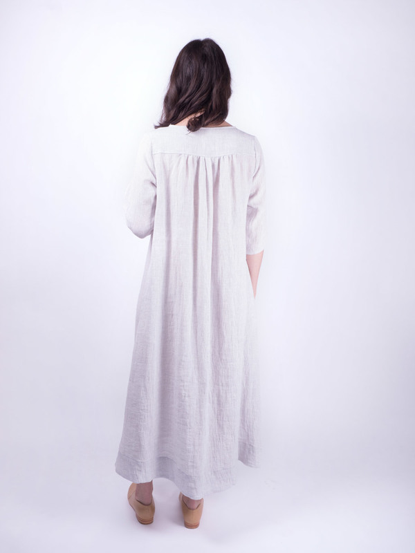 Sunja Link Gathered Back Yoke Dress Sunja Link Gathered Back Yoke Dress