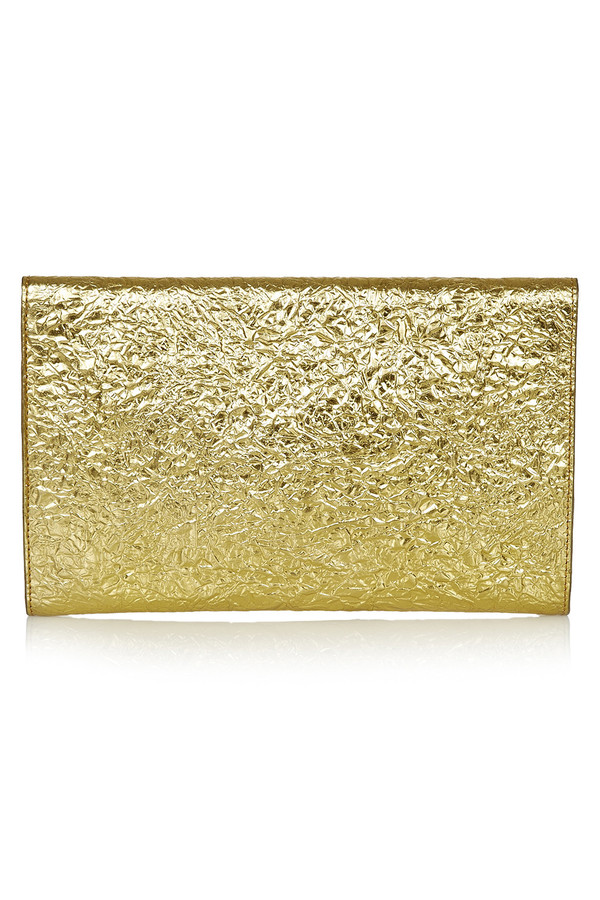 Flynn - Fergie Gold Leather Clutch Flynn - Fergie Gold Leather Clutch