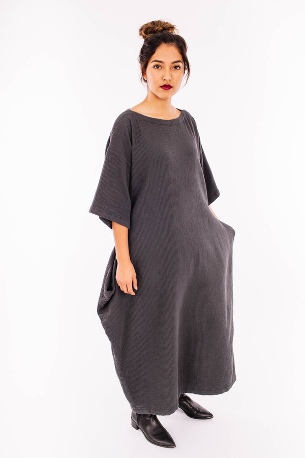 Black Crane Quilted Box Dress Black Crane Quilted Box Dress