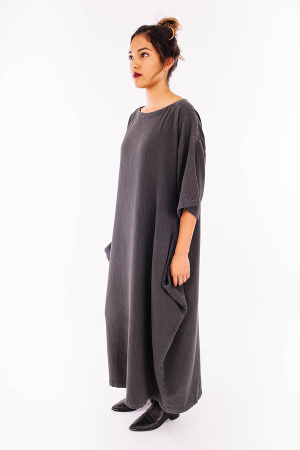 Black Crane Quilted Box Dress Black Crane Quilted Box Dress