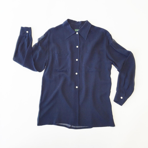 Navy Sheer Shirt Navy Sheer Shirt