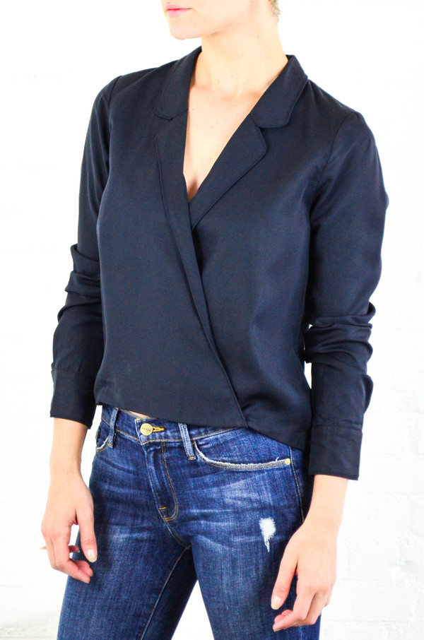 Capulet Navy Cassidy Crossover Blouse Capulet Navy Cassidy Crossover Blouse