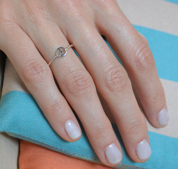 Bing Bang NYC Peace Ring - Yellow Gold or Silver Bing Bang NYC Peace Ring - Yellow Gold or Silver