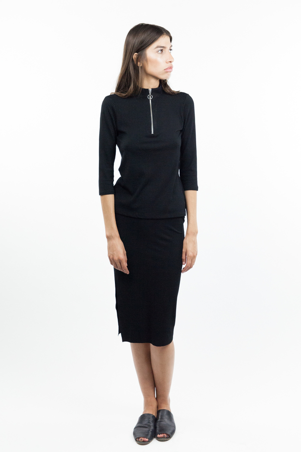 Just Female Rainy Skirt - Black Just Female Rainy Skirt - Black