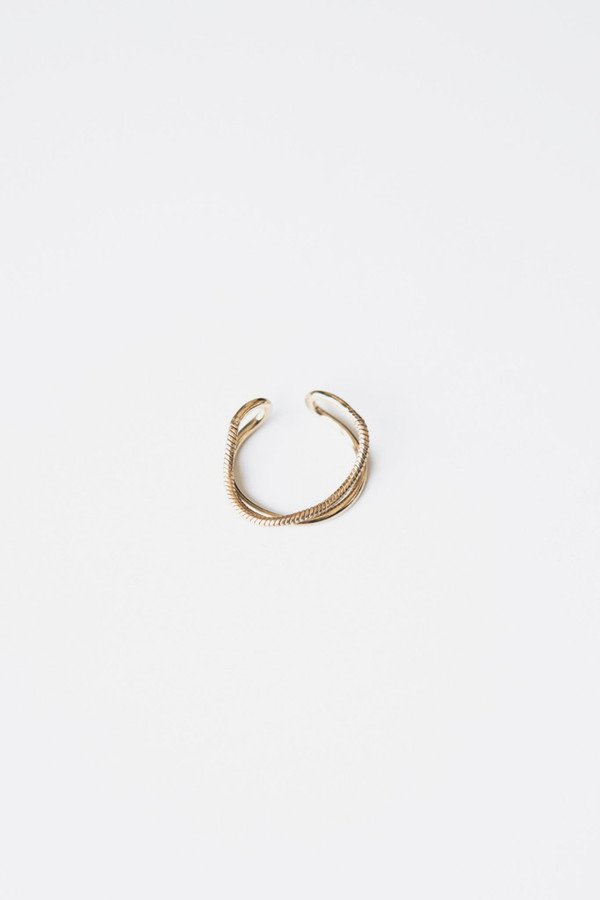 Jorge Morales Gold Plated Brass Ring Jorge Morales Gold Plated Brass Ring