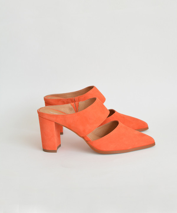 Intentionally Blank Sunset Orange Missy Mule Intentionally Blank Sunset Orange Missy Mule