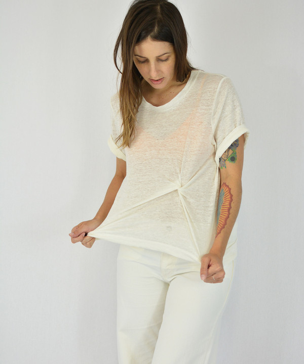 Objects Without Meaning Chalk Twist Tee Objects Without Meaning Chalk Twist Tee