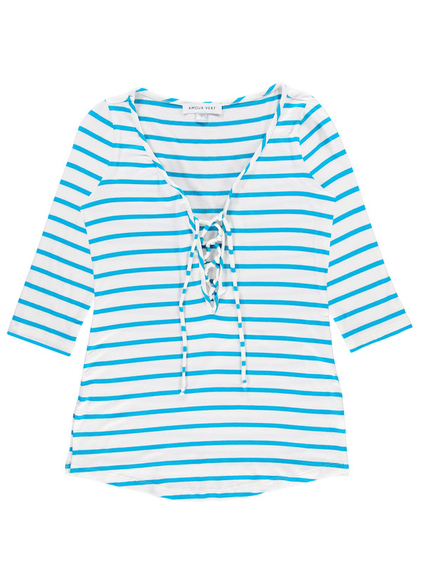 Amour Vert Bristol Lace Up Tee Amour Vert Bristol Lace Up Tee
