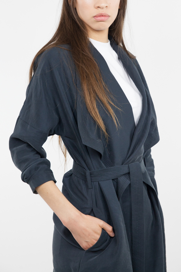 Just Female Molly Short Trench - Black Just Female Molly Short Trench - Black