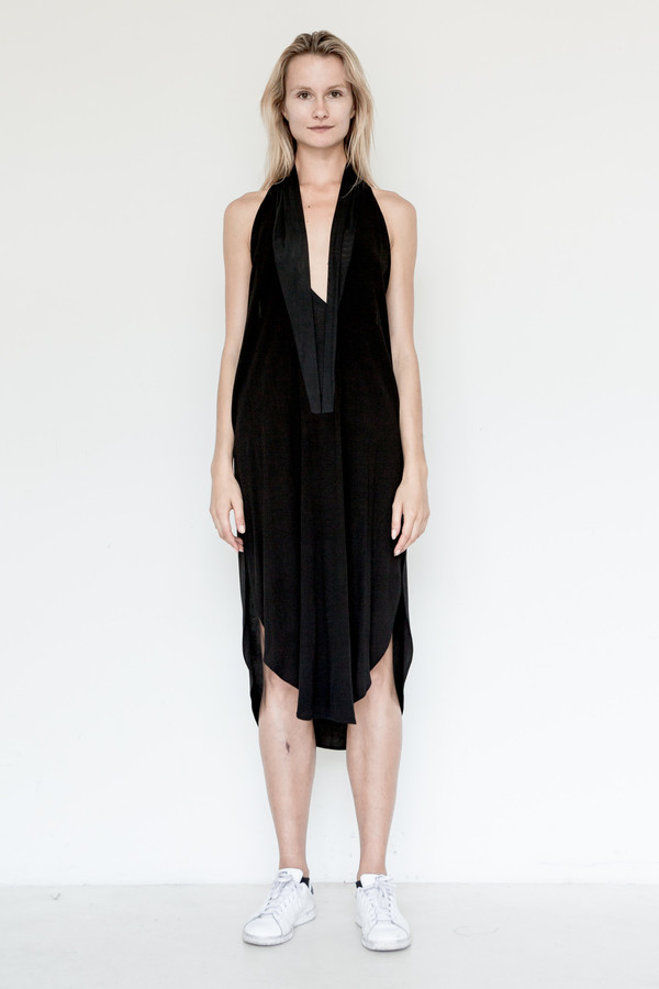 Assembly New York Crepe Shawl Dress Assembly New York Crepe Shawl Dress
