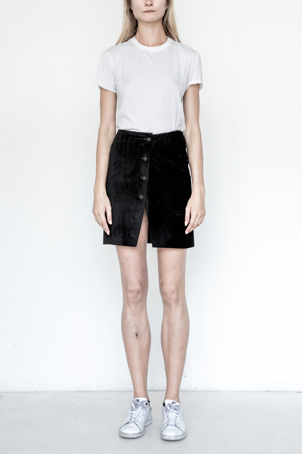 Assembly New York Suede Mini Wrap Skirt Assembly New York Suede Mini Wrap Skirt