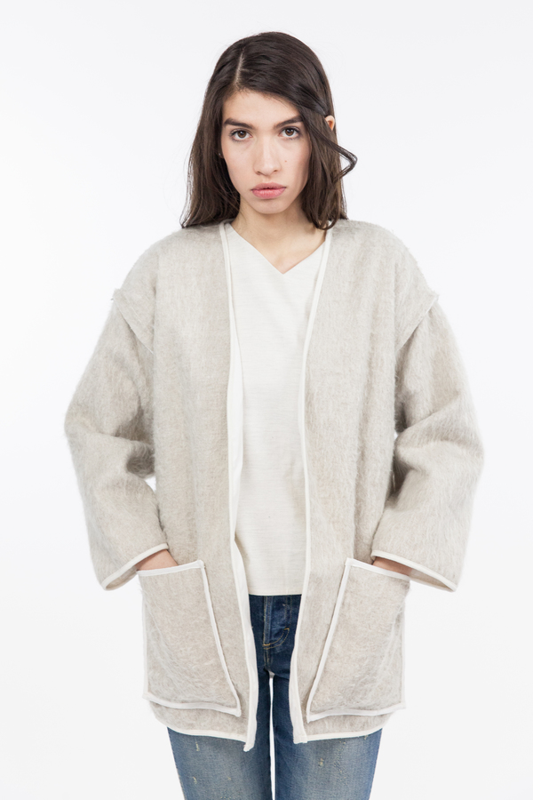Objects Without Meaning Kimono Jacket - Oatmeal Objects Without Meaning Kimono Jacket - Oatmeal