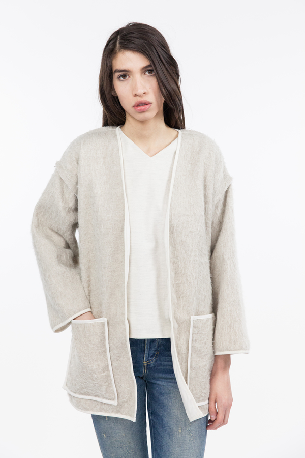 Objects Without Meaning Kimono Jacket - Oatmeal Objects Without Meaning Kimono Jacket - Oatmeal