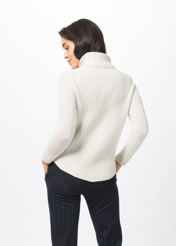 Odeeh Mock Turtleneck Cable Knit Sweater Odeeh Mock Turtleneck Cable Knit Sweater