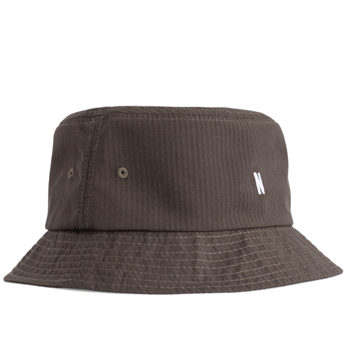 norse projects seersucker bucket hat