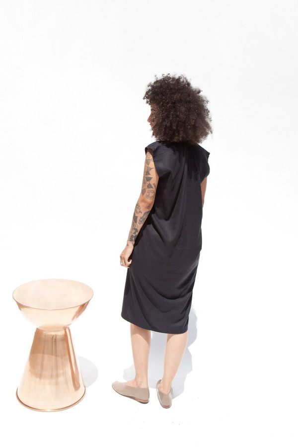 Everyday Dress, Silk Noil in Black Everyday Dress, Silk Noil in Black