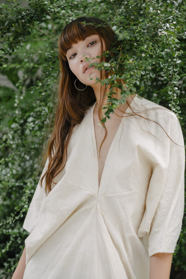 Seeker Studios Long Kaftan Dress - Natural Seeker Studios Long Kaftan Dress - Natural