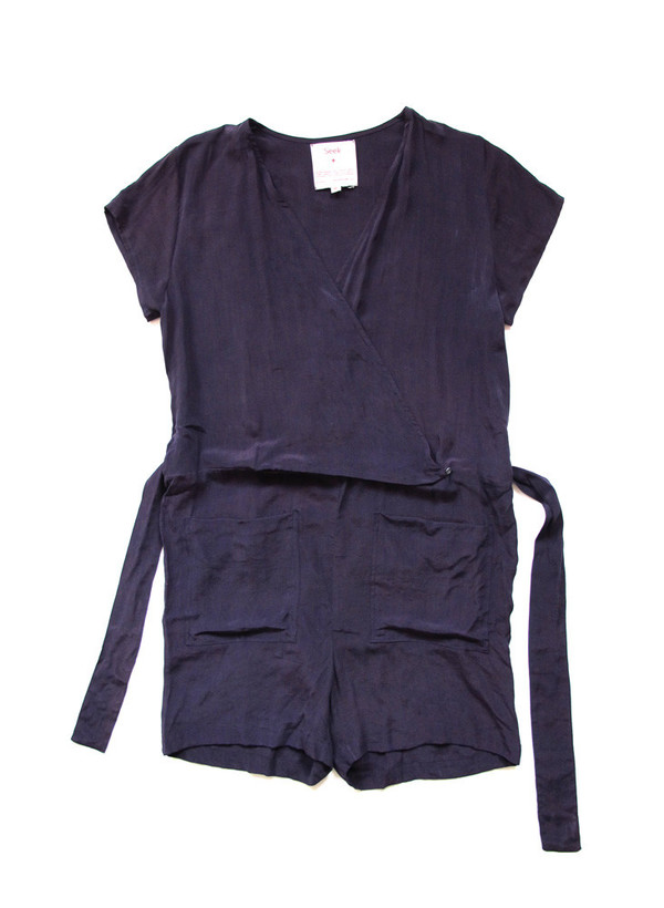 Seek Collective Sample Sale / Shorts Jumpsuit, solid aubergine Seek Collective Sample Sale / Shorts Jumpsuit, solid aubergine