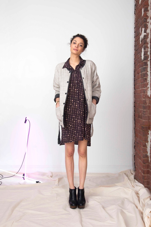 Sample Sale / Stevie Shirt Dress, portals print Sample Sale / Stevie Shirt Dress, portals print