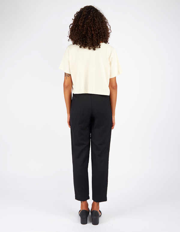 Pansy Crop Tee Natural Pansy Crop Tee Natural