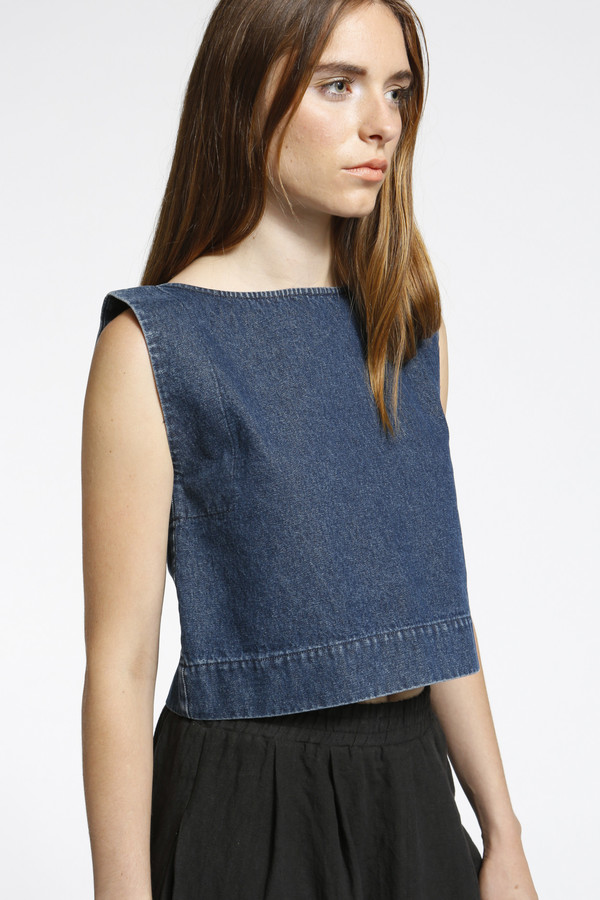 Ilana Kohn kate top in denim Ilana Kohn kate top in denim