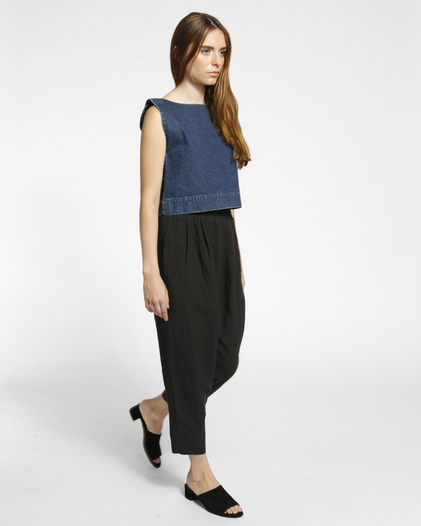 Ilana Kohn kate top in denim Ilana Kohn kate top in denim