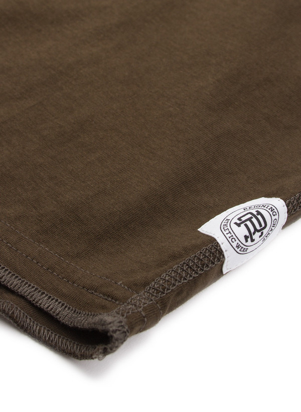 Reigning Champ Knit Cotton Jersey Raglan Tee Olive Reigning Champ Knit Cotton Jersey Raglan Tee Olive