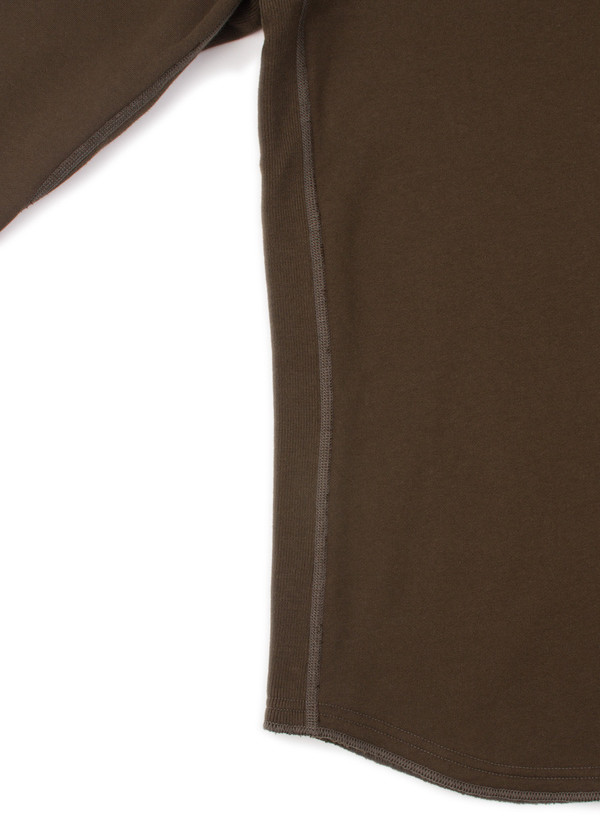 Reigning Champ Knit Midweight Terry Scalloped LS Crewneck Olive Reigning Champ Knit Midweight Terry Scalloped LS Crewneck Olive