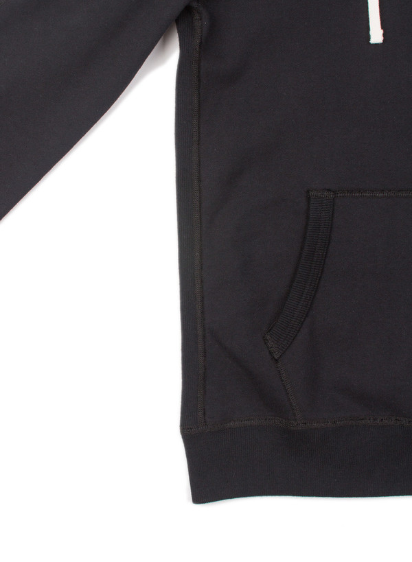 Reigning Champ Midweight Pullover Hoodie Black Reigning Champ Midweight Pullover Hoodie Black